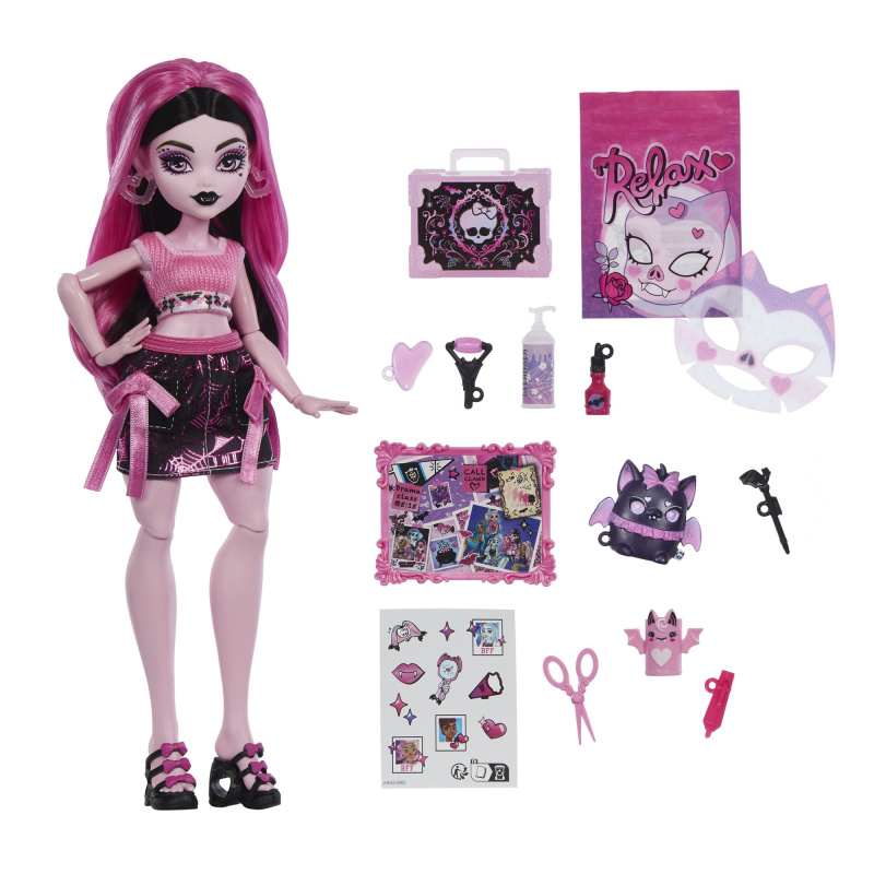Mattel monster high panenka self-scare secrets - draculaura, jhk43