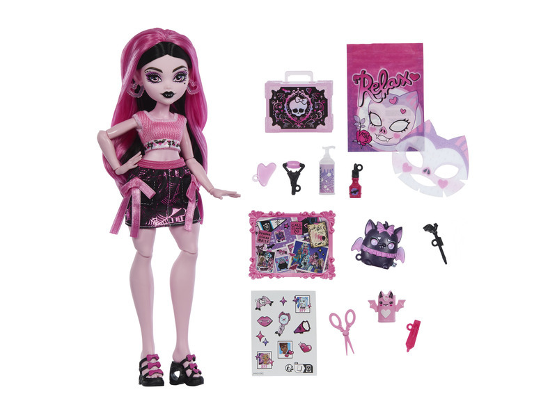 Mattel monster high panenka self-scare secrets - draculaura, jhk43