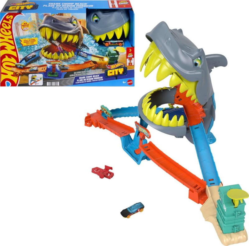 Mattel Hot Wheels City Shark Chomp Beach