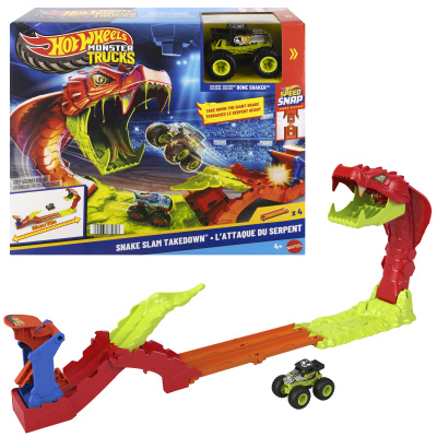 Mattel Hot Wheels Monster Trucks Snake Slam Takedown JJN44