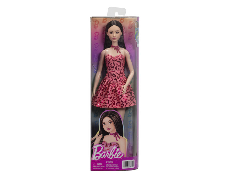 Barbie® modelka 246 v růžovém leopardím outfitu, mattel jjn59
