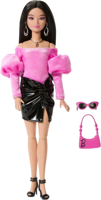 Mattel Barbie Deluxe Style Modelka v topu s odhalenými rameny a sukni