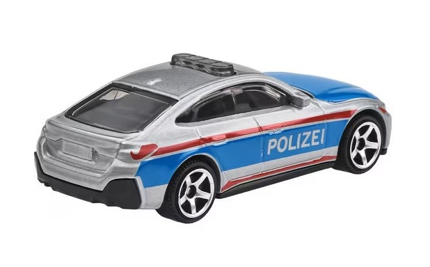 Mattel matchbox™ tematický angličák 2023 bmw i4 police sedan/berline