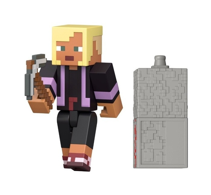 Mattel minecraft® redstone charged figurka minecraft's kai 9cm, jjr86