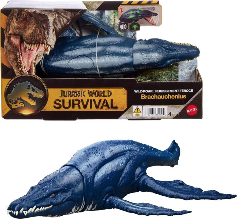 Mattel jurský svět: dinosaurus s divokým řevem brachauchenius, jkl79