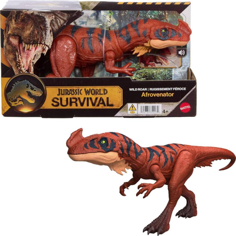 Mattel jurský svět: dinosaurus s divokým řevem afrovenator, jkl76