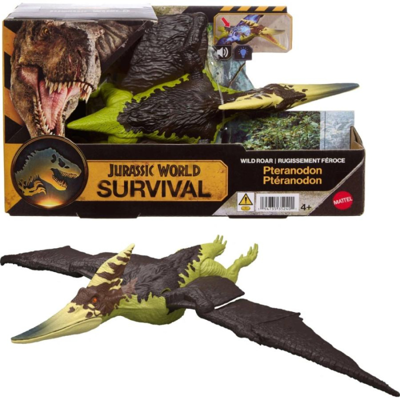 Mattel jurský svět: dinosaurus s divokým řevem pteranodon, jkl78