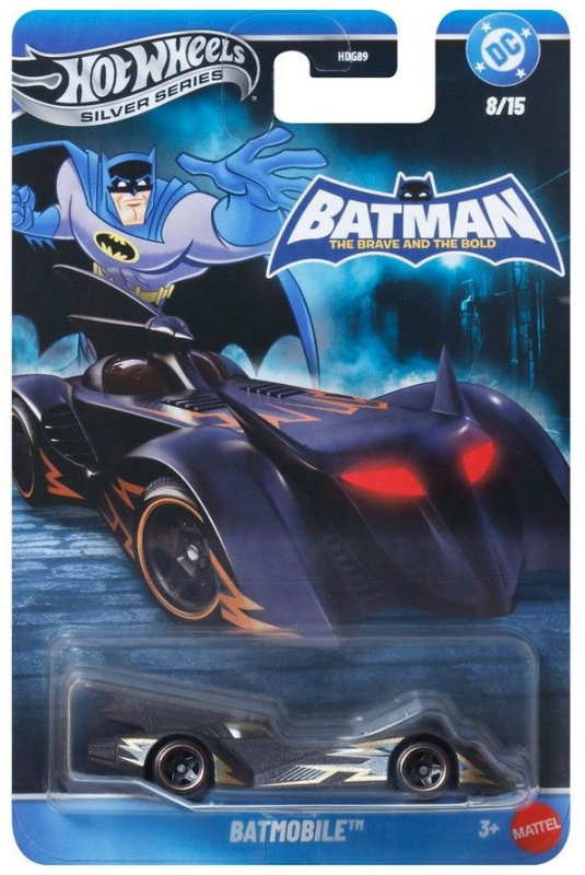 Mattel hot wheels silver series tématické auto batman batmobile