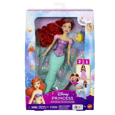 Mattel Disney Princess Panenka Ariel s proměnou JLK19