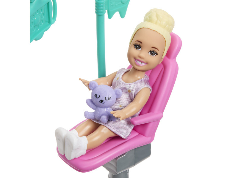 Mattel barbie® herní set povolání - zubařka černovláska, jmk15