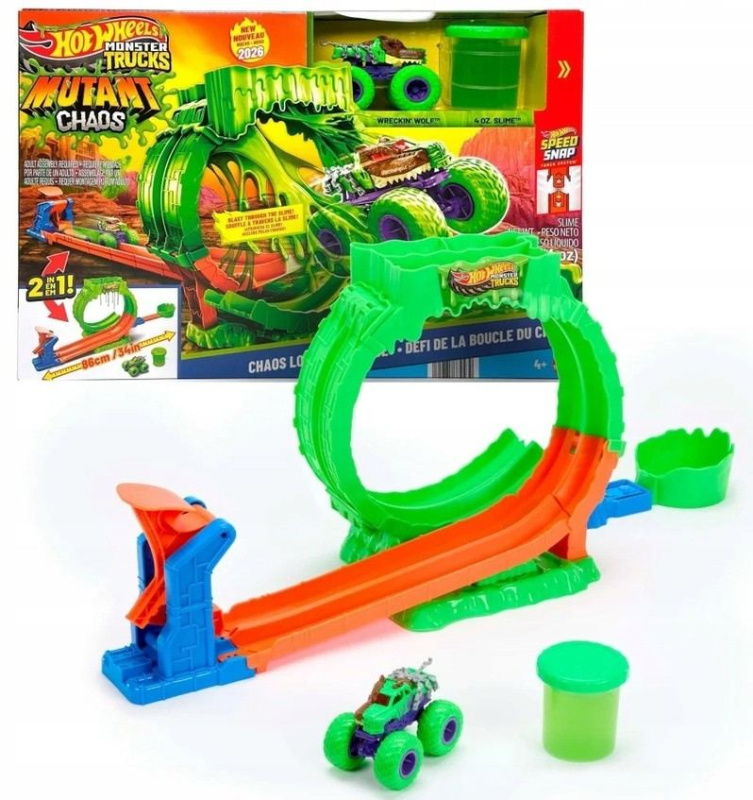 Mattel Hot Wheels Monster Trucks Mutant Chaos Loop Challenge