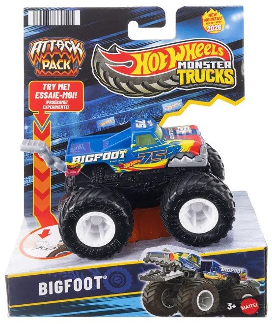 Mattel Hot Wheels Monster Trucks Attack Pack Bigfoot