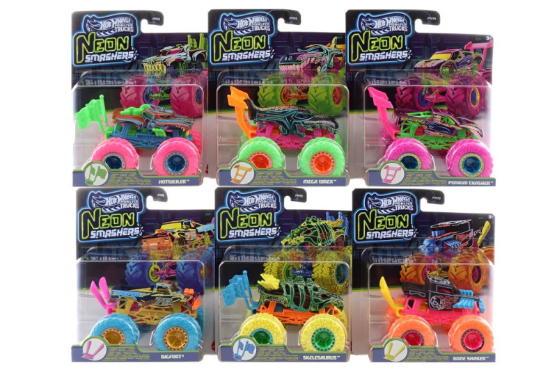 Mattel Hot Wheels Monster Trucks Neon smashers ass