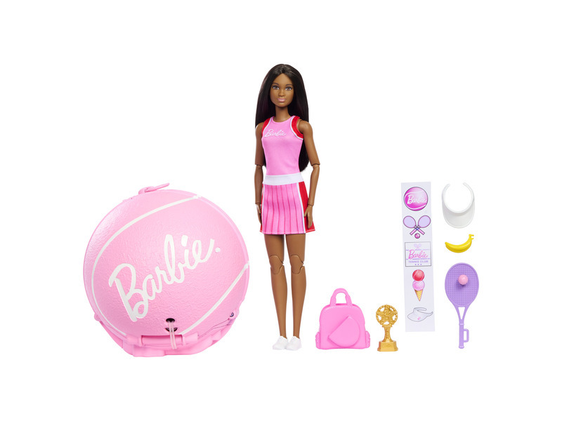 Mattel barbie® team roll & reveal rozjezd kariéry tenistka, jmy56
