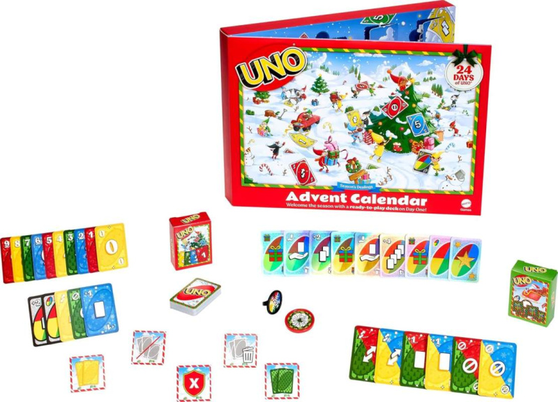 Mattel uno® adventní kalendář 2026, jnl24