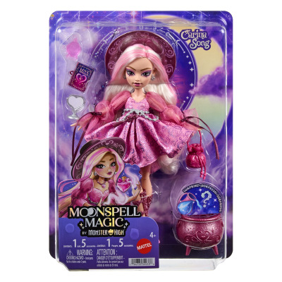 Mattel monster high čarodějka moonspell magic carina song jnm26