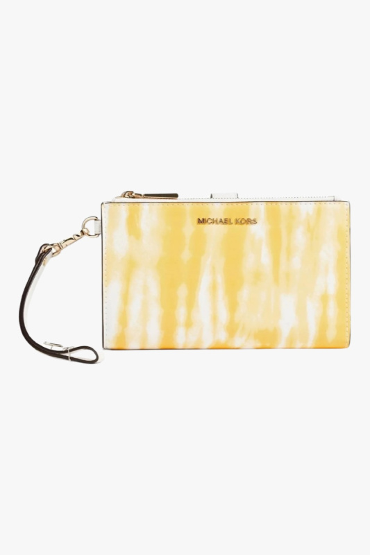 Michael Kors Adele Smartphone batic kožená peněženka buttercup