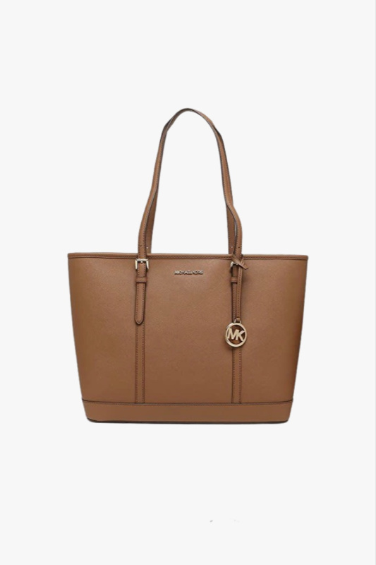 Michael Kors Jet Set Travel LG TZ Shldr Tote  hnědá kožená dámská kabelka