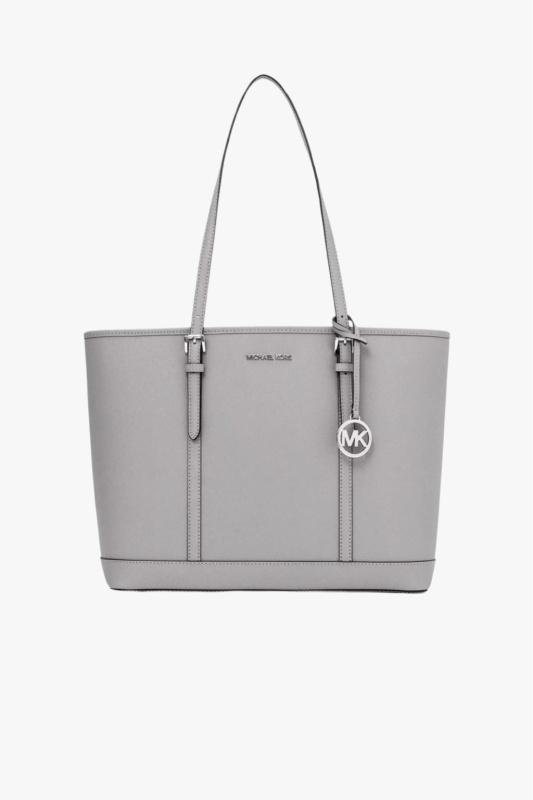 Michael Kors Jet Set Travel LG TZ Shldr Tote šedá kožená dámská kabelka