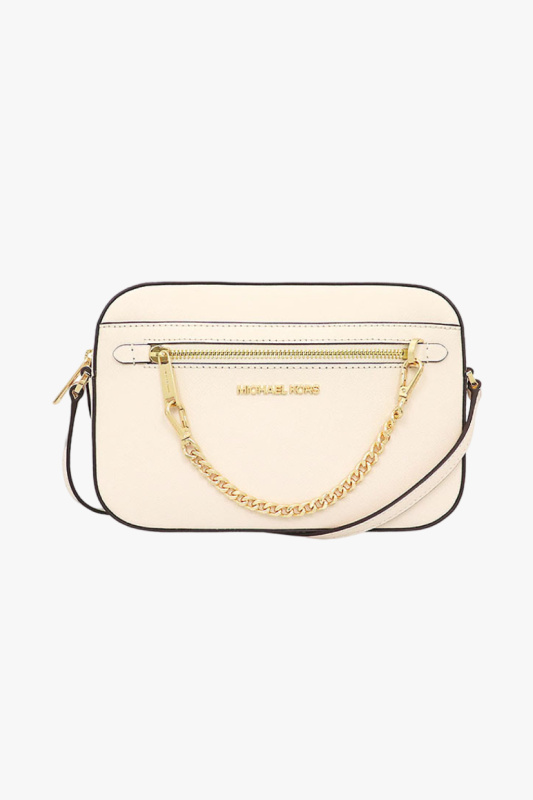 Michael Kors JET SET ITEM crossbody chain light cream dámská kabelka