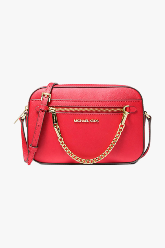 Michael Kors JET SET ITEM crossbody chain dark sangria dámská kabelka