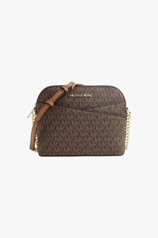 Michael Kors Jet set travel DOME XCROSS dámská kabelka brown monogram