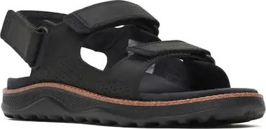 Pánské kožené sandály MERRELL  J00003391 cove ltr backstrap M black Velikost: 48