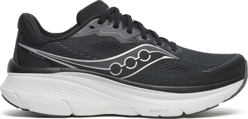 Pánské běžecké boty SAUCONY S21059-100 guide 19 black/silver WIDE Velikost: 42