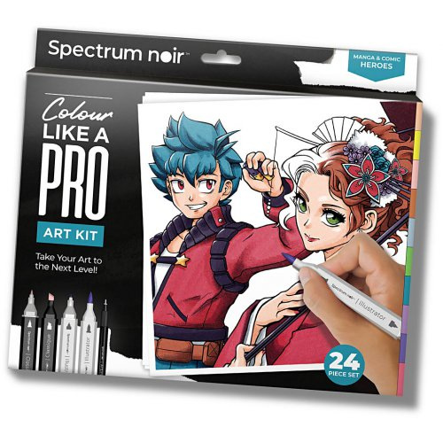 Creative Sada Ilustrace manga HRDINOVÉ