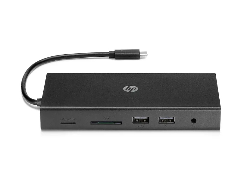 HP Travel USB-C Multi Port Hub Černá