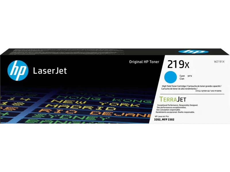 Toner HP W2191X , č. 219A - azurový