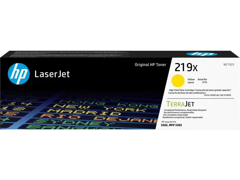 Toner HP W2192X , č. 219X - žlutý