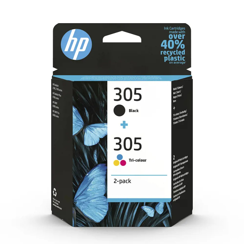 Cartridge HP 6ZD17AE , č. 305 - černá a tříbarevná
