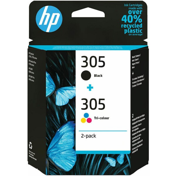 Cartridge HP 6ZD17AE , č. 305 - černá a tříbarevná