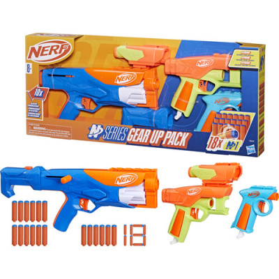 Hasbro Nerf Gear up pack puška + 2 pistole + 18 šipek