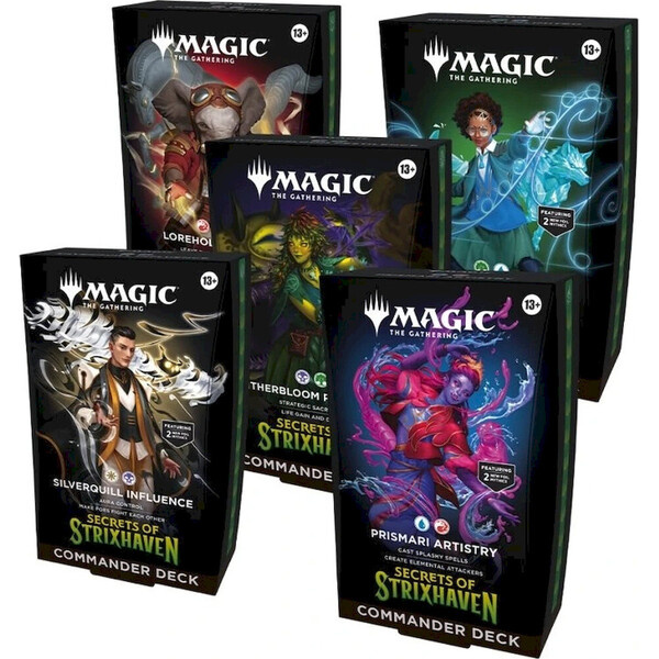 Magic: The Gathering - Secrets of Strixhaven Commander Deck Box (5 Decků)