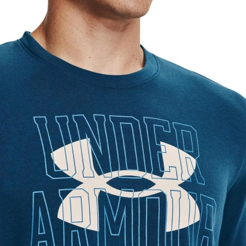 Pánské tričko UA Rival Terry Logo Crew M 1370391 458 - Under Armour S