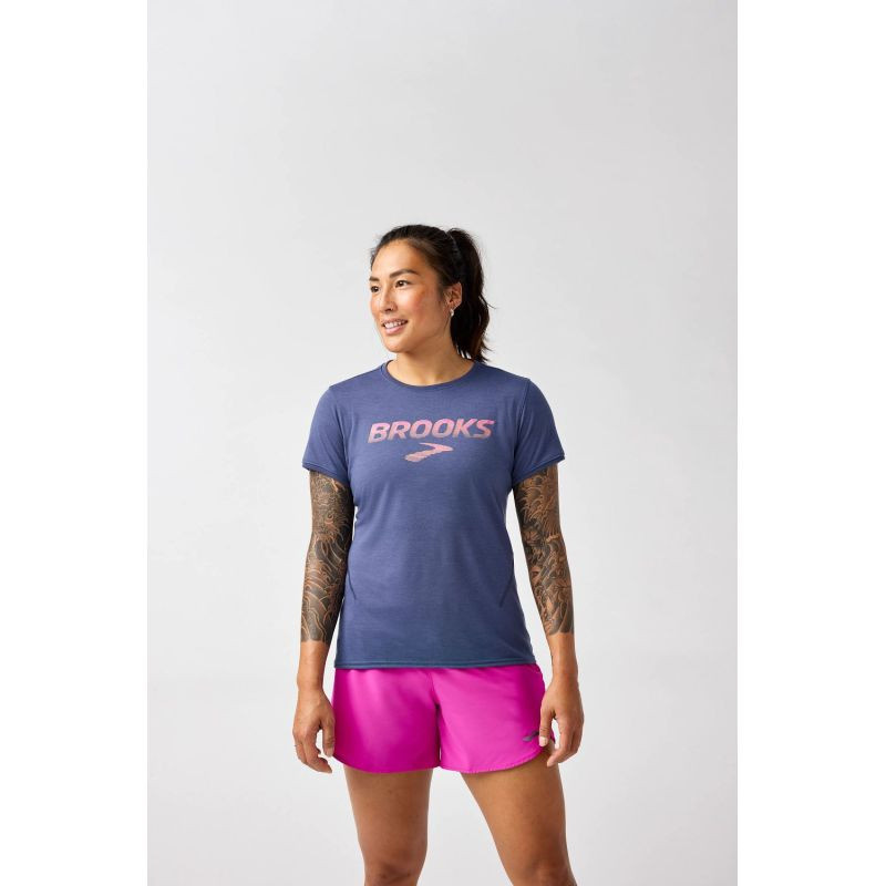 Dámské běžecké tričko Distance Short Sleeve 3.0 modré L