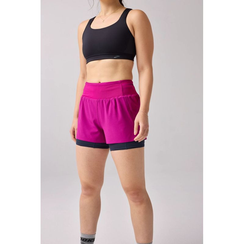 High Point dámské běžecké šortky 3″ 2-in-1 Short 2.0 pink L
