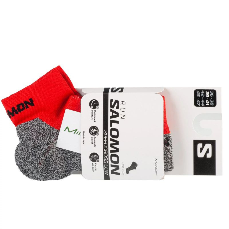 Ponožky Salomon Speedcross Low C19739 Red 36-38 45-47