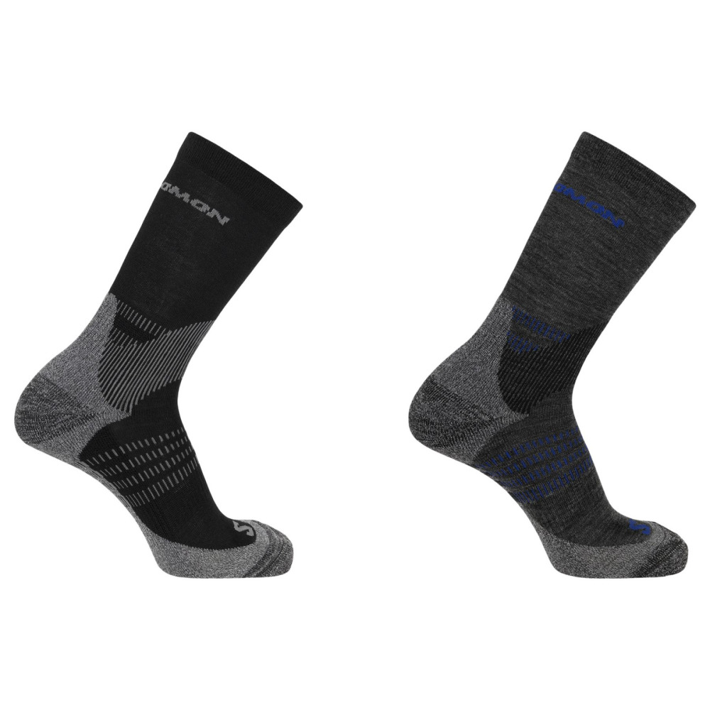 Salomon X Ultra Access Crew 2-Pack, turistické ponožky, černé