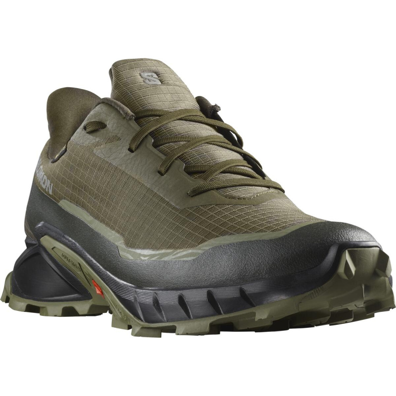 Salomon Alphacross 5 GTX EU 42, Olive Night/Black/Deep Lichen Green Pánské boty