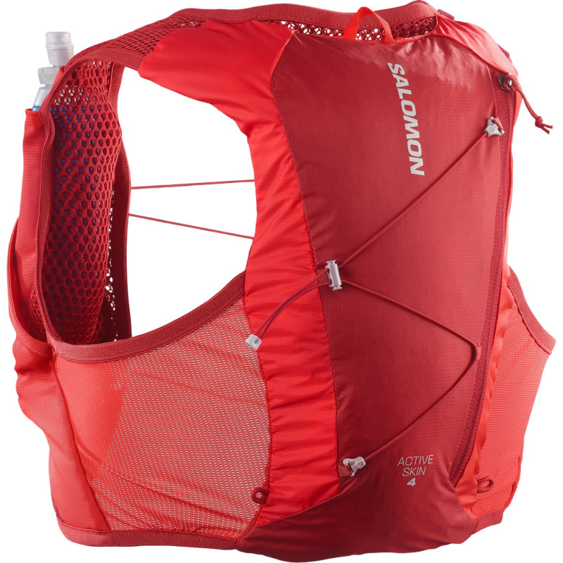 Salomon Active Skin 4, běžecká vesta, červená