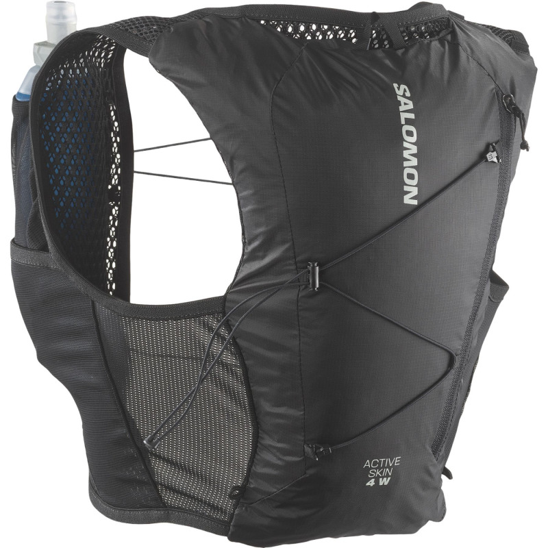 Salomon ACTIVE SKIN 4, běžecká vesta, dámská, černá/stříbrná