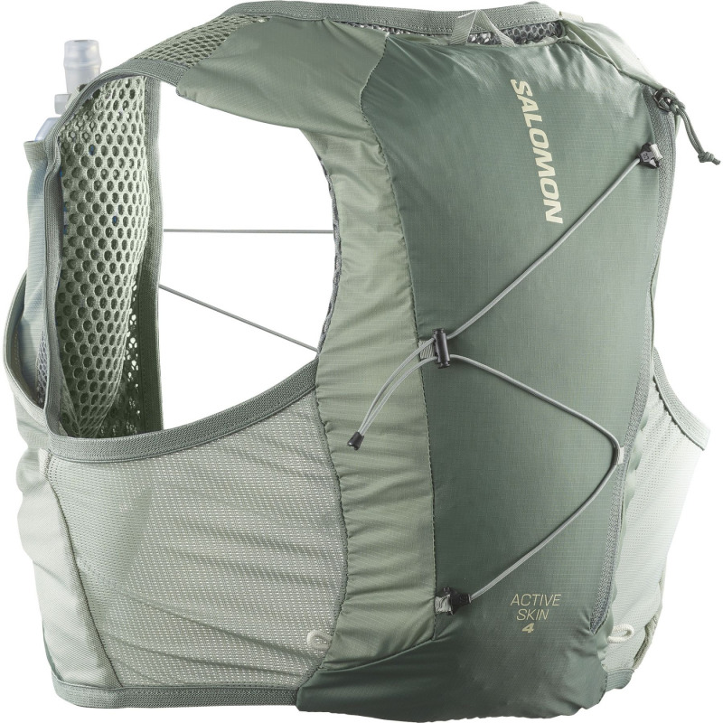 Salomon Active Skin 4 Set, běžecký batoh, šedá