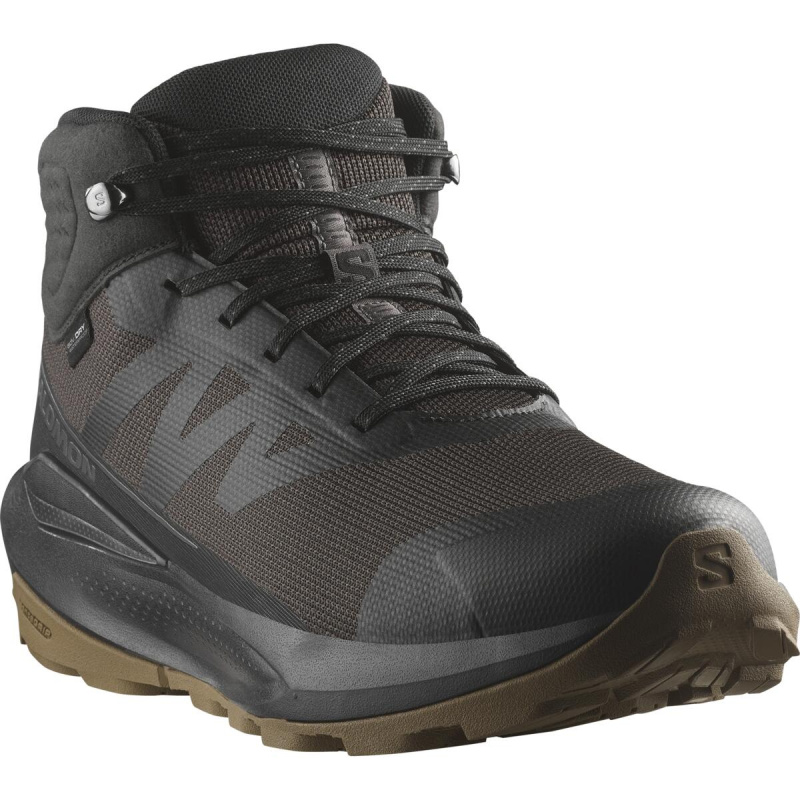Salomon ELIXIR TOUR MID WP EU 42 ⅔, Phantom/Black/Asphalt Pánské turistické boty