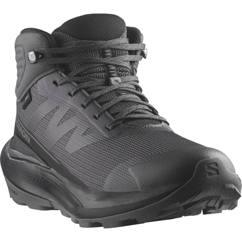 Salomon ELIXIR TOUR MID WP EU 40 ⅔, Asphalt/Black/Castlerock Dámské turistické boty