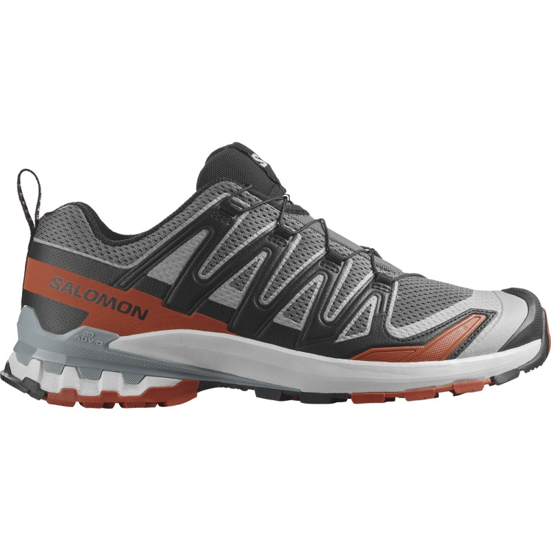 Salomon XA Pro 3D V9, pánské trailové boty, šedá/červená