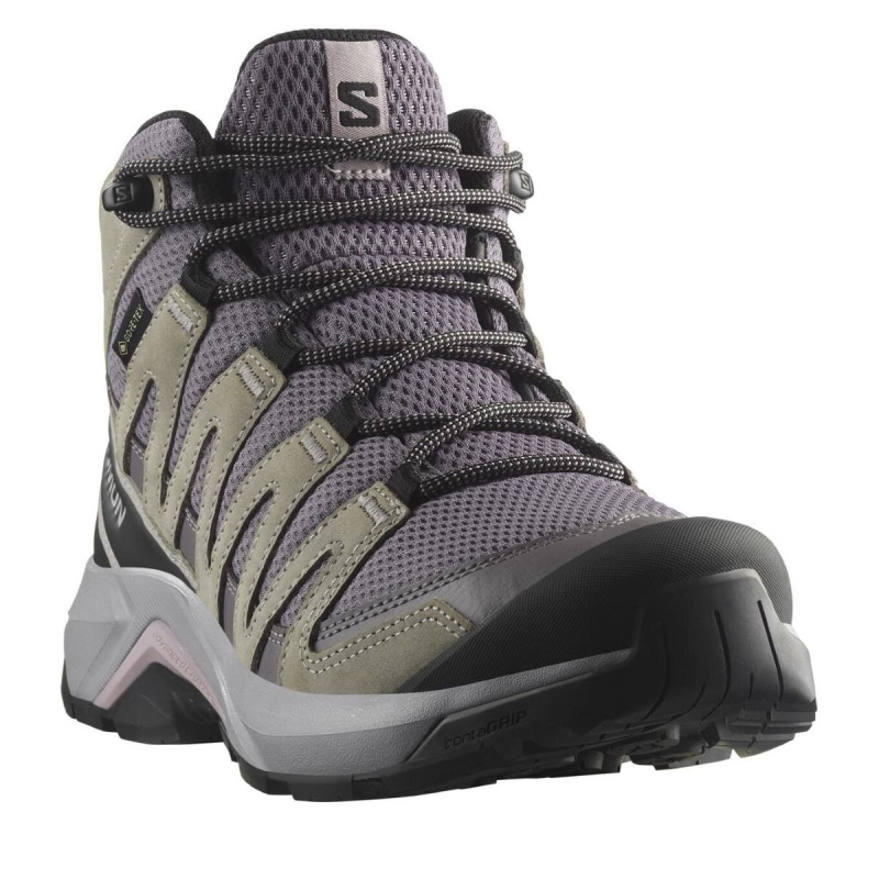 Salomon X-ADVENTURE RECON MID GTX EU 39 ⅓, Excalibur/Gull/Nirvana Dámské turistické boty