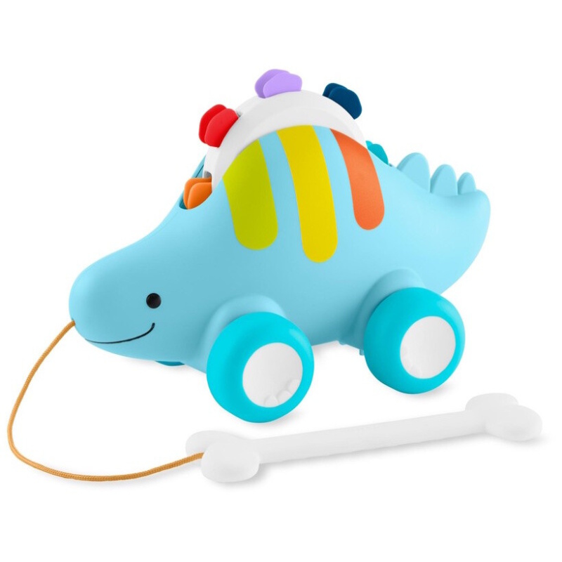 SKIP HOP Hračka tahací hudební 3v1 Eplore&More Dinosaurus 12m+